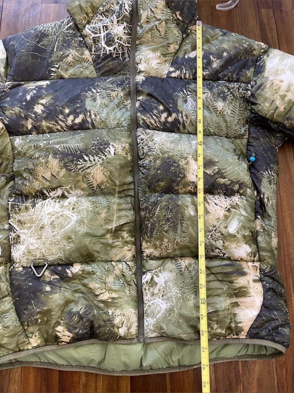 Nike ACG Lunar Lake green camo unisex primaloft packable hooded puffer jacket - Picture 4 of 10